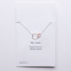 linked circle necklace